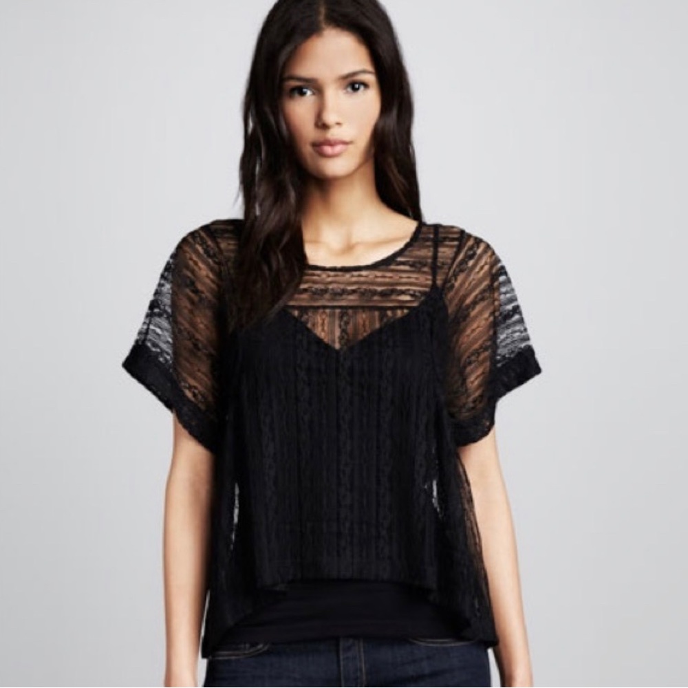 Free People Lace Top, Size M